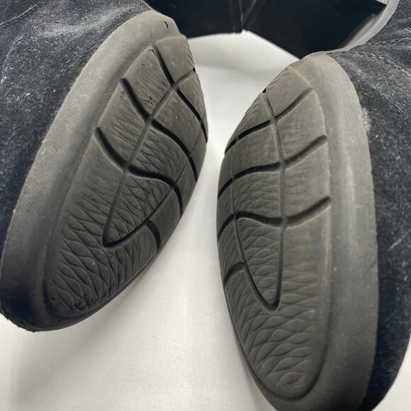 Clarks Black Suede Stacked Heel Ankle‎ Booties Size 8 - Picture 9 of 9